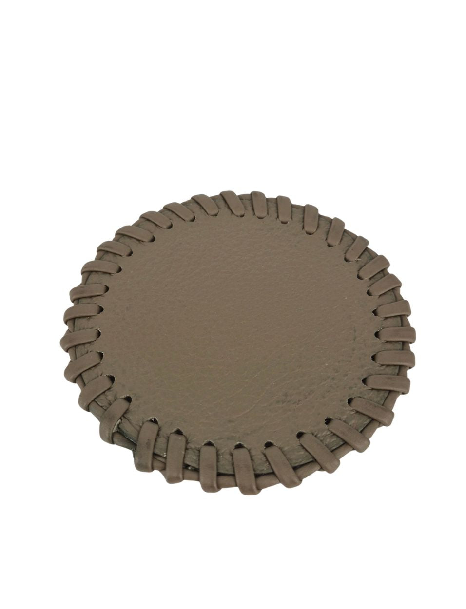 Round Leather Handmade Coaster for Cups & Mugs (Set of 6)