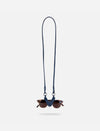 Designer Eyewear accessory Sunglass case holder blue with lanyard 