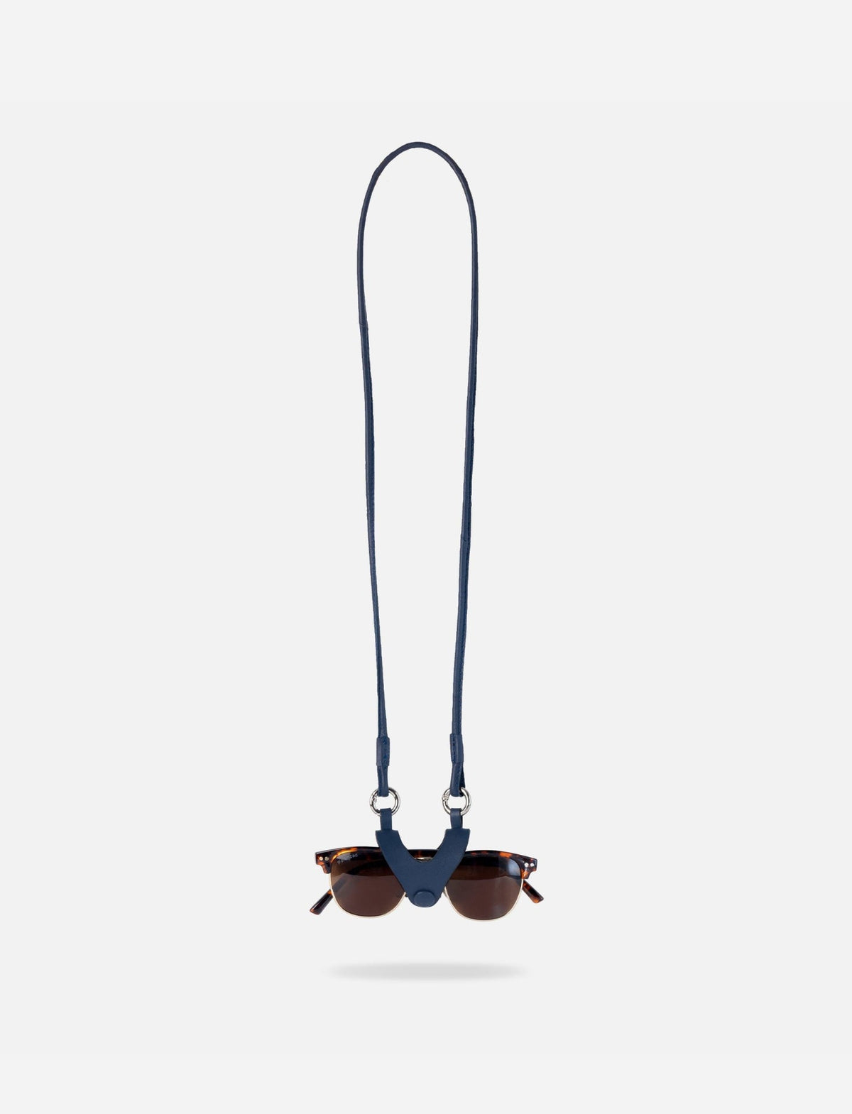 Designer Eyewear accessory Sunglass case holder blue with lanyard 