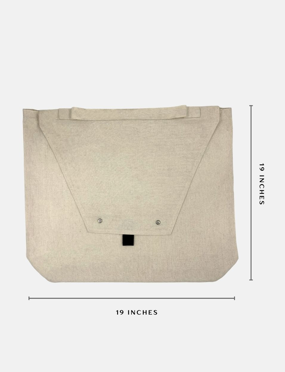 Large Cotton packaging bag with leather