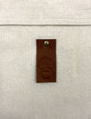Large Cotton packaging bag with leather