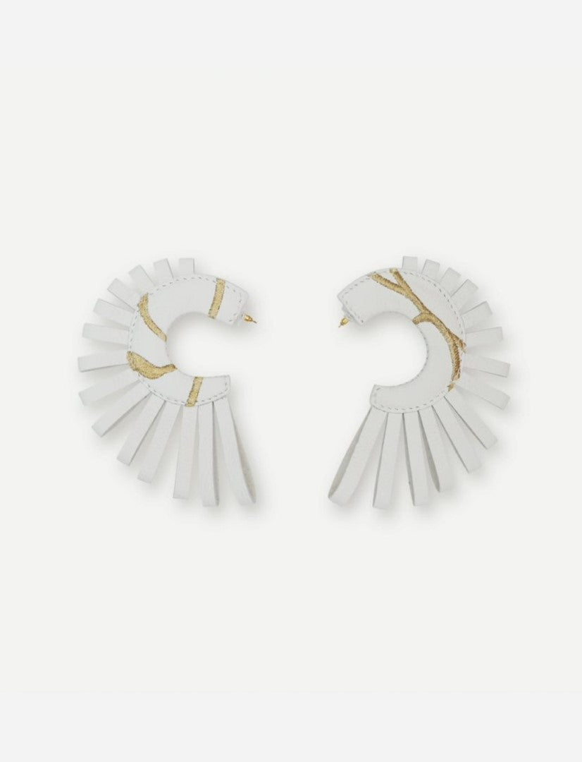 Marina Hoops in Ivory - Econock