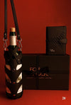 Leather Wine case and Passport Cover Gift Set