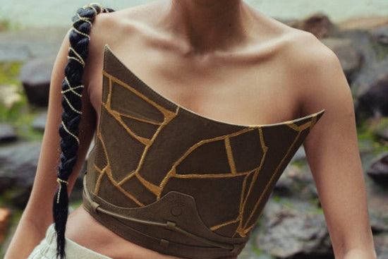 Eva Corset in Olive - Econock