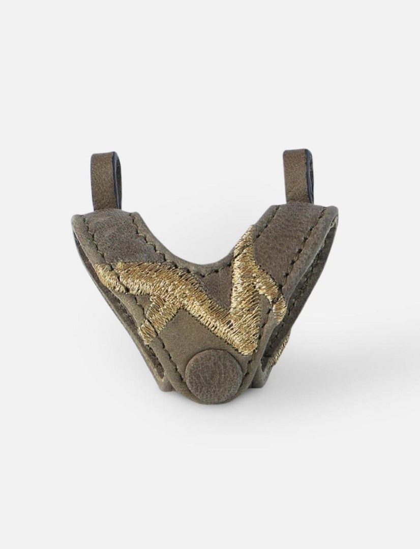 Designer Eyewear accessory Sunglass case holder Green Olive with lanyard 