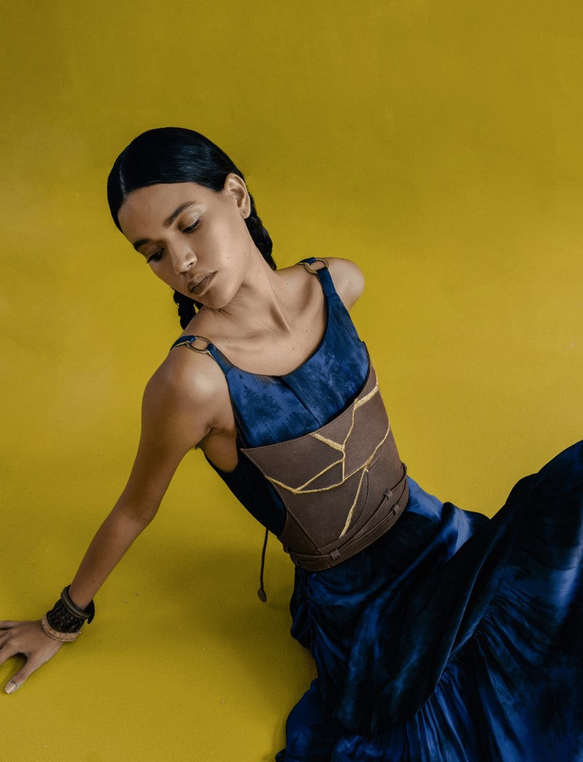 Eva Corset in Tan - Econock