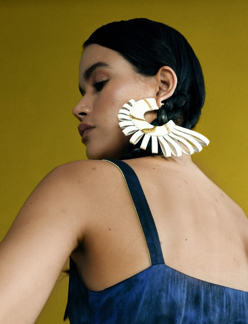 Marina Hoops in Ivory - Econock