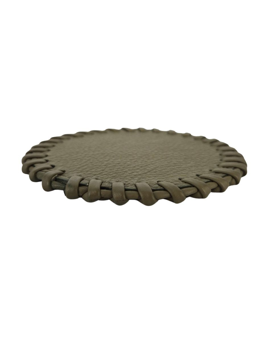 Round Leather Handmade Coaster for Cups & Mugs (Set of 6)