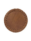 Round Leather Handmade Coaster for Cups & Mugs (Set of 6)