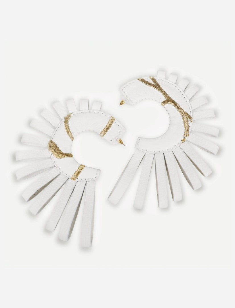 Marina Hoops in Ivory - Econock