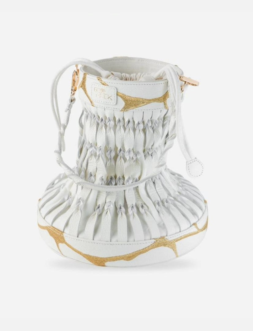 Motoyo Bucket Bag in Ivory - Econock
