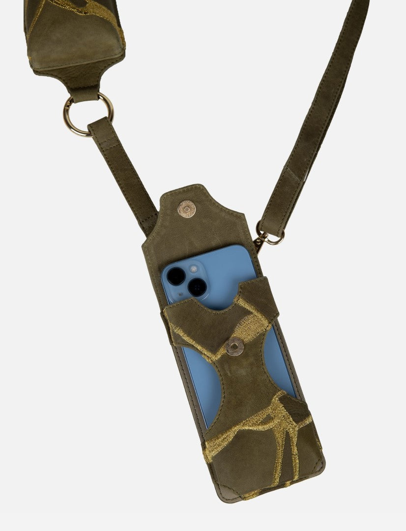 Rene Phone Sling in Olive - Econock