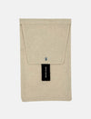 Small Cotton packaging pouch with leather