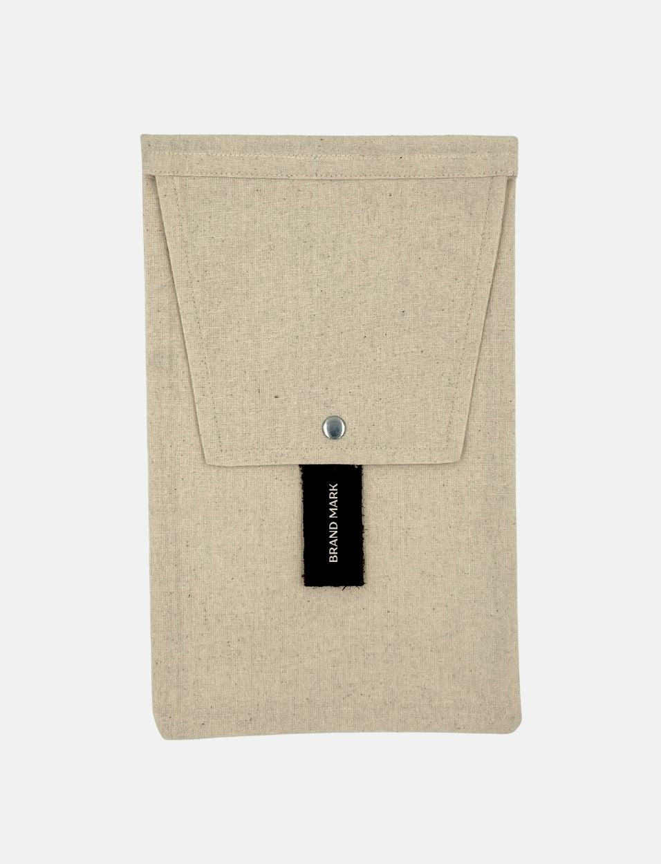 Small Cotton packaging pouch with leather