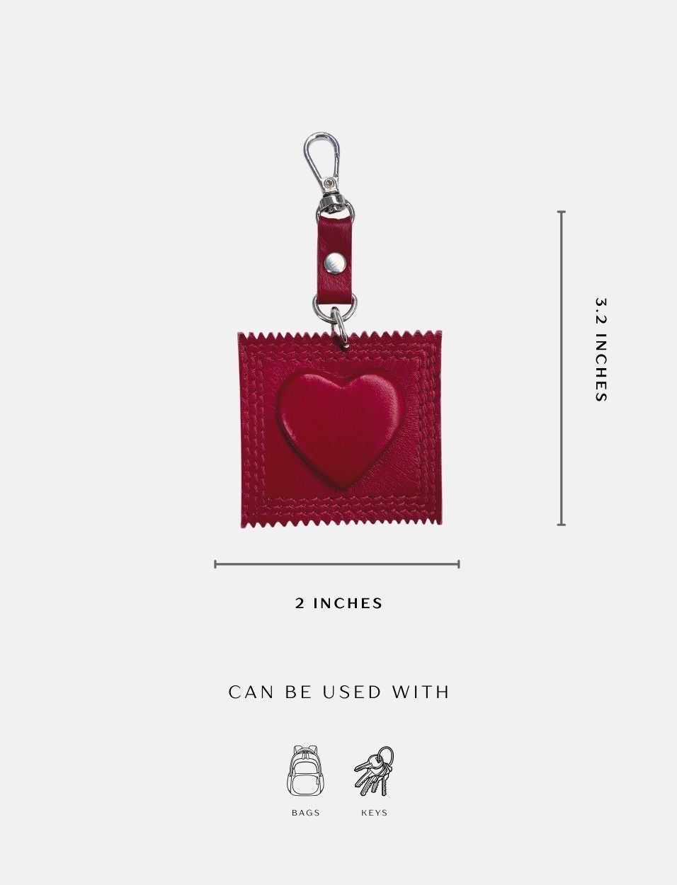 Scarlet Heart Bag Charm